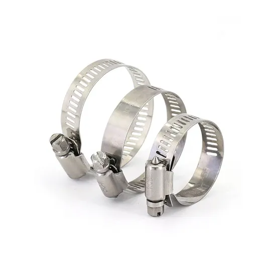 304 Stainless Steel Adjustable T-Bolt Clamp with Welded Housing Design